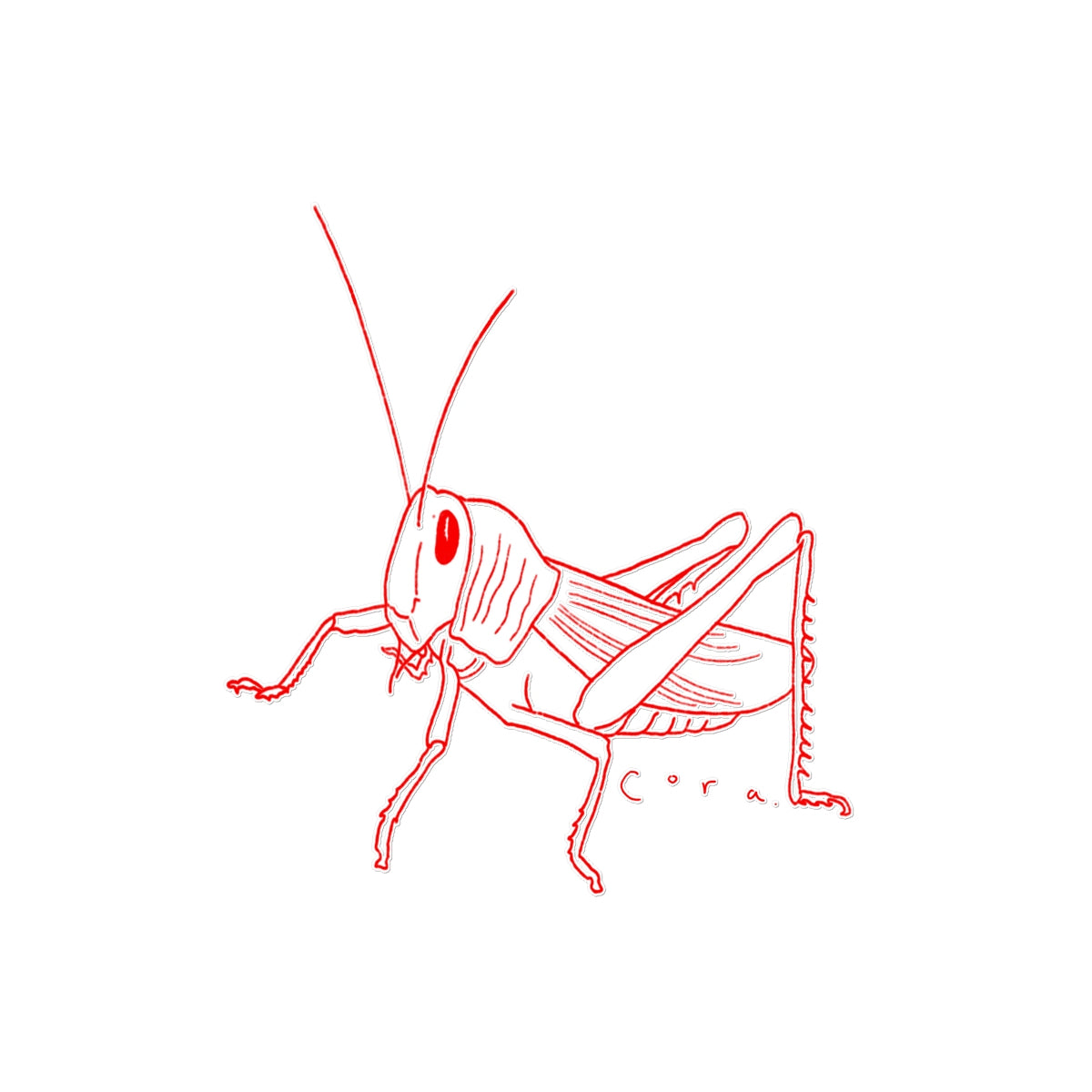 Grasshopper Temporary Tattoo