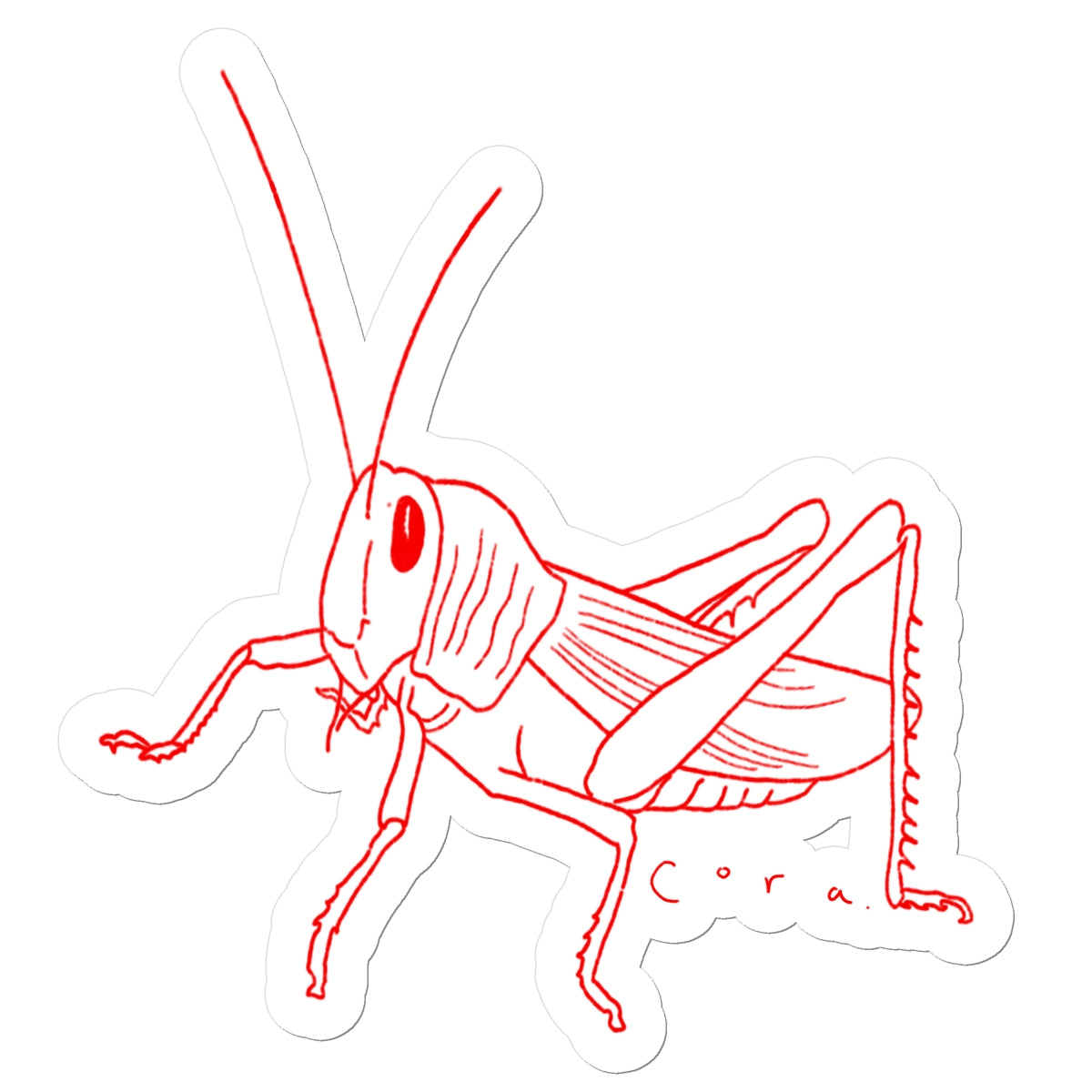 Grasshopper Sticker