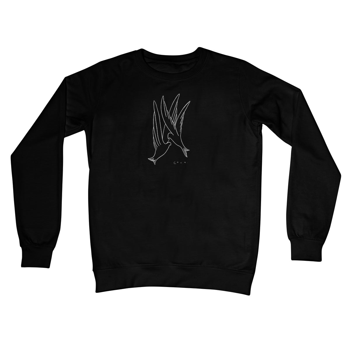 White birds Crew Neck Sweatshirt